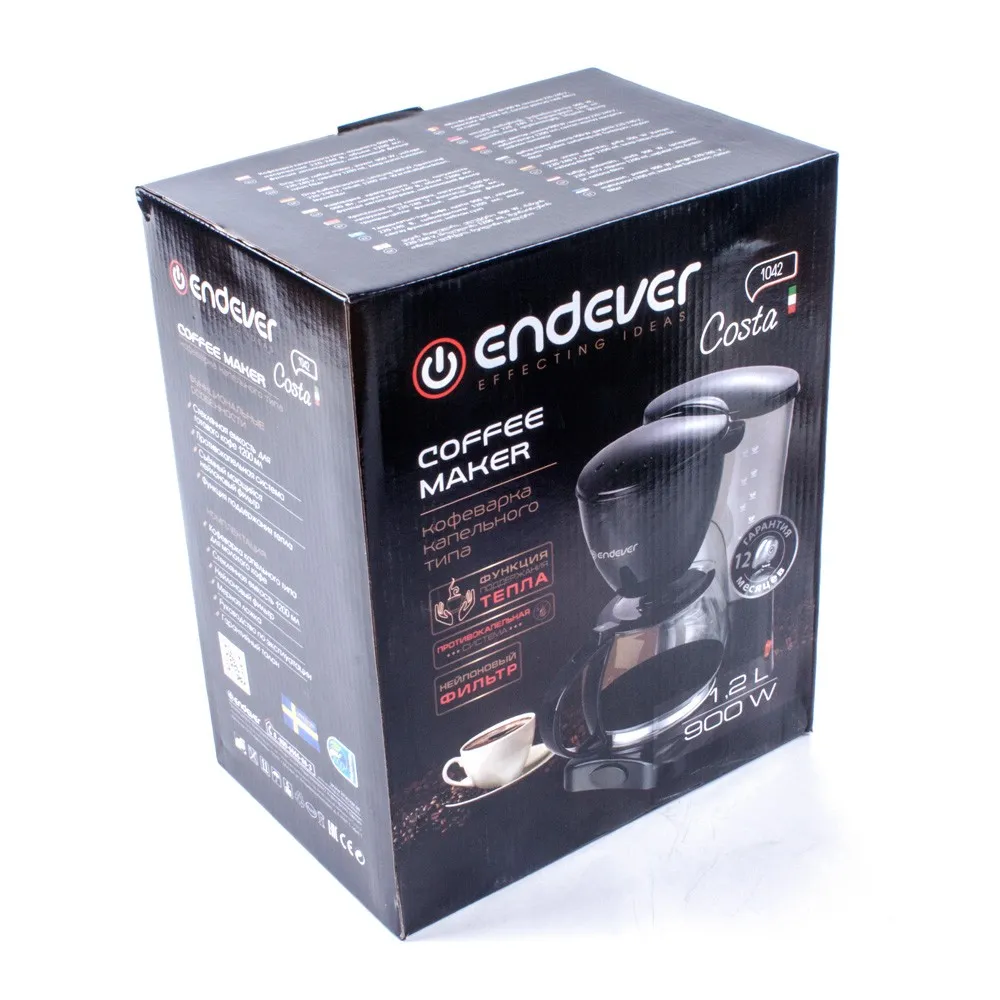 Endever costa отзывы. Кофеварка Endever Costa-1042. Endever Costa 1042. Кофемашина Endever.